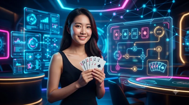 Bài tây được sắp xếp theo thứ tự tăng dần minh họa luật chơi Tiến Lên Miền Nam